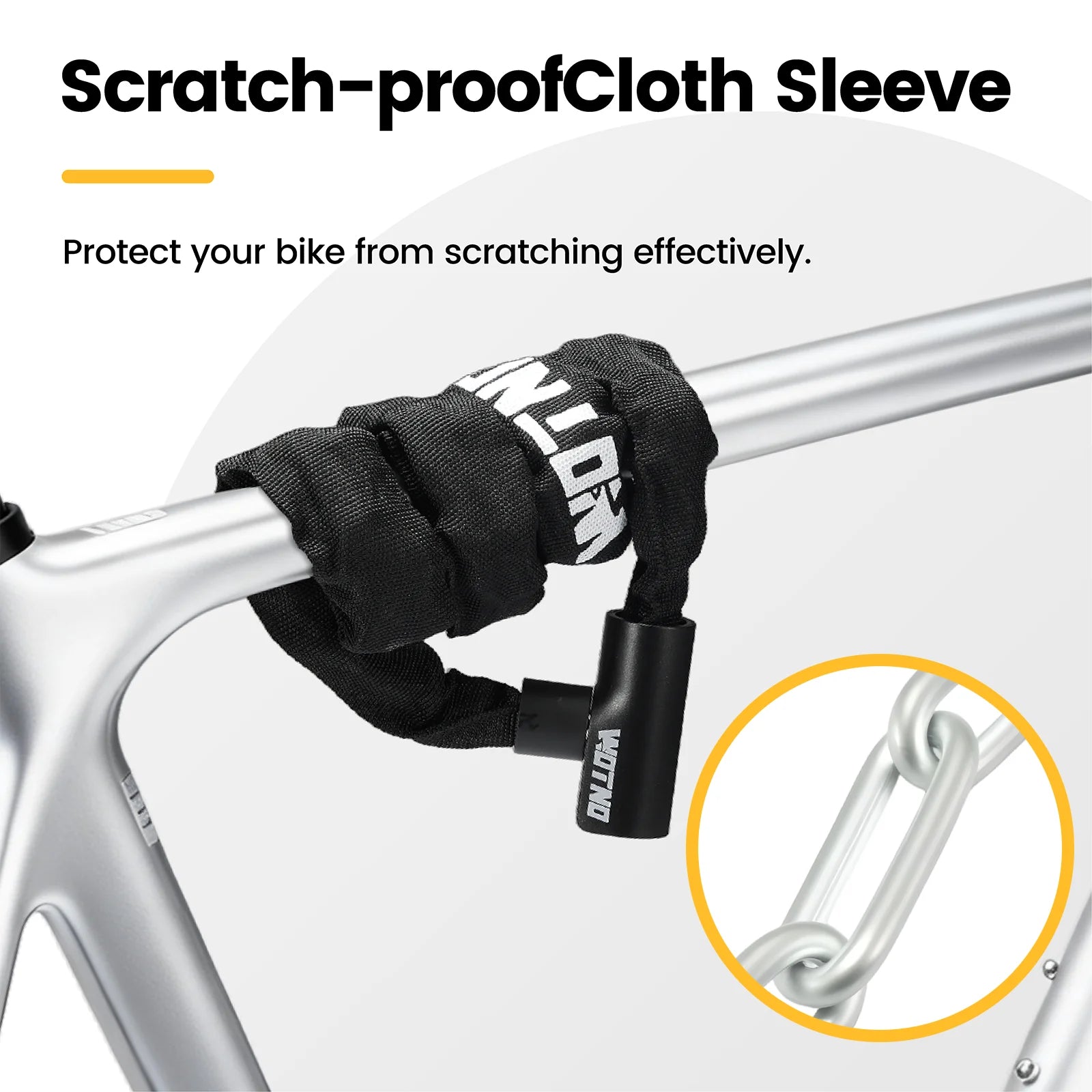 3.3 FT Anti-Theft Bicycle Lock with 2 Keys.
