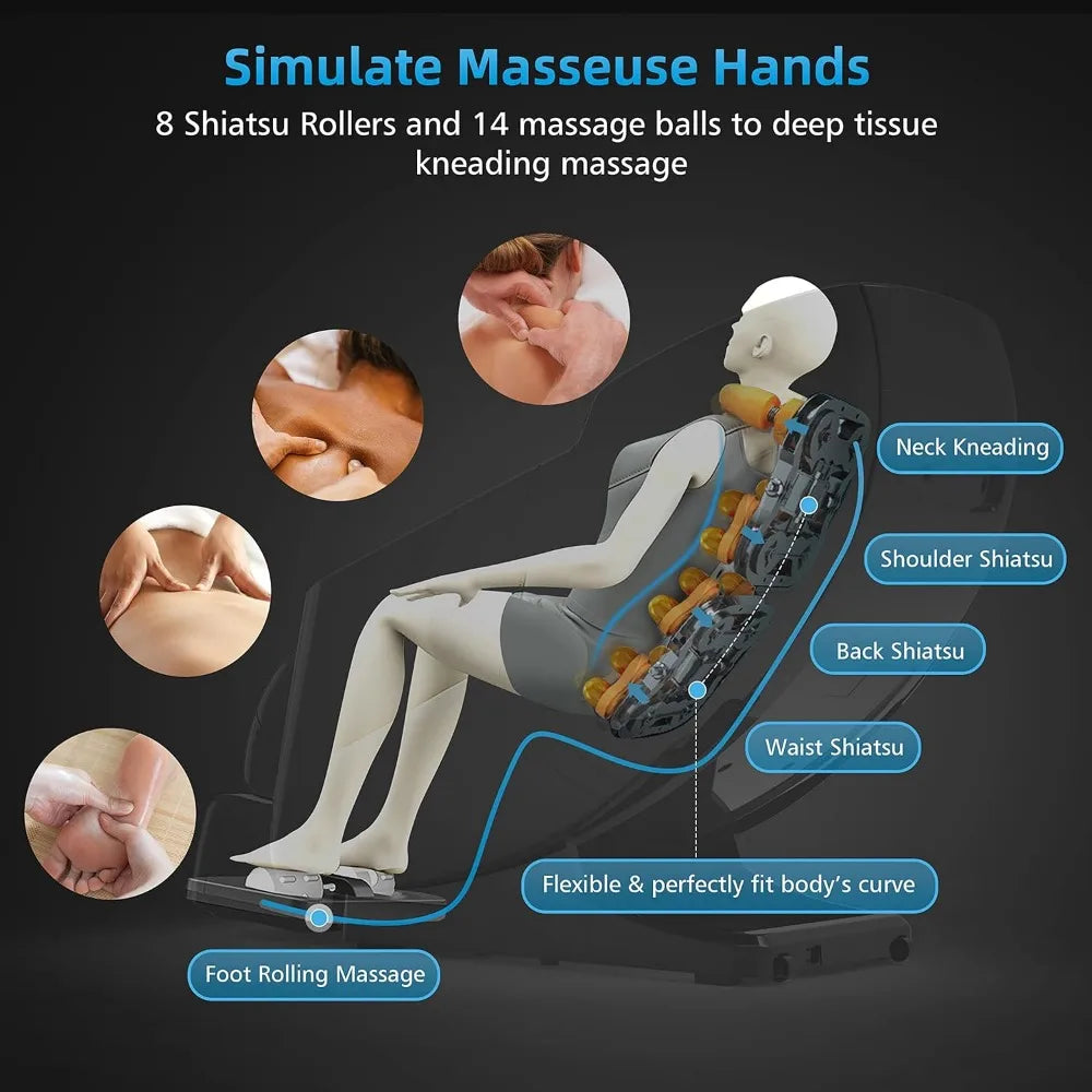 Comfortable massage chair from Your Outdoors n' More with padded armrests and ergonomic design for relaxation.