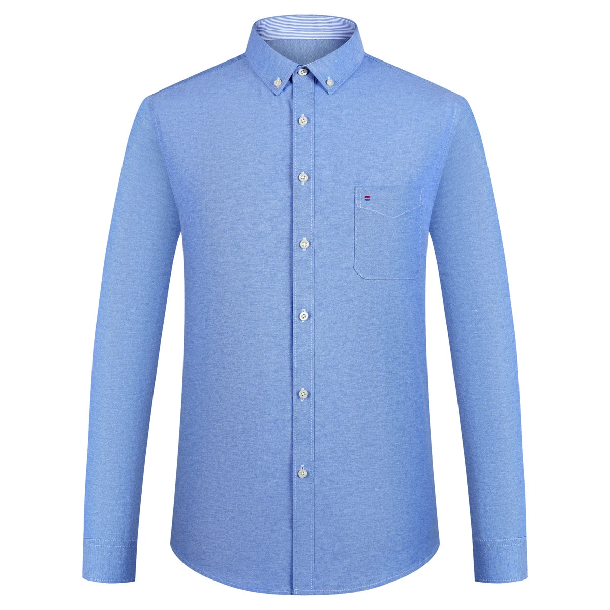 Men's Striped Oxford Long Sleeve Shirt.