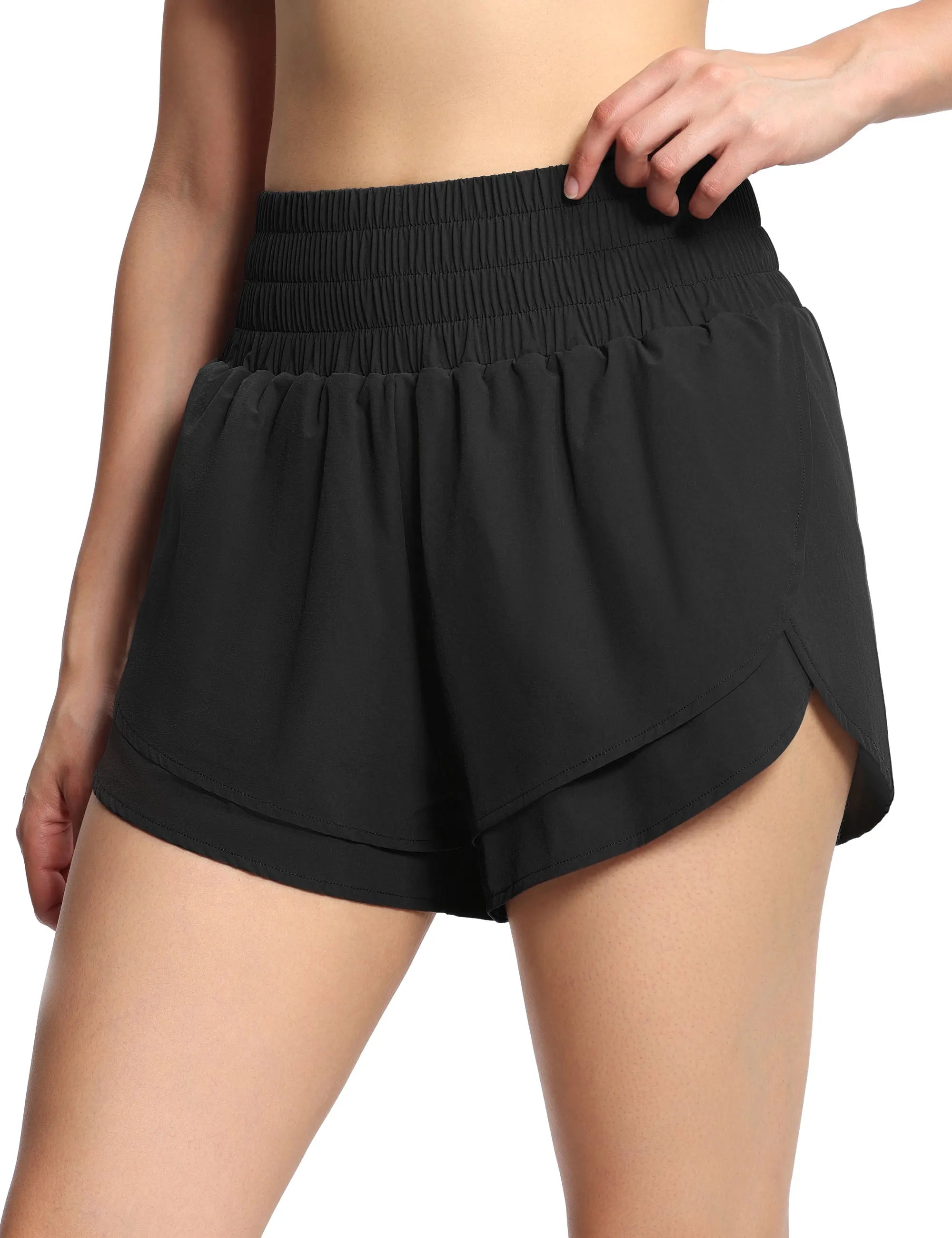 Women's High Waisted Workout Shorts.